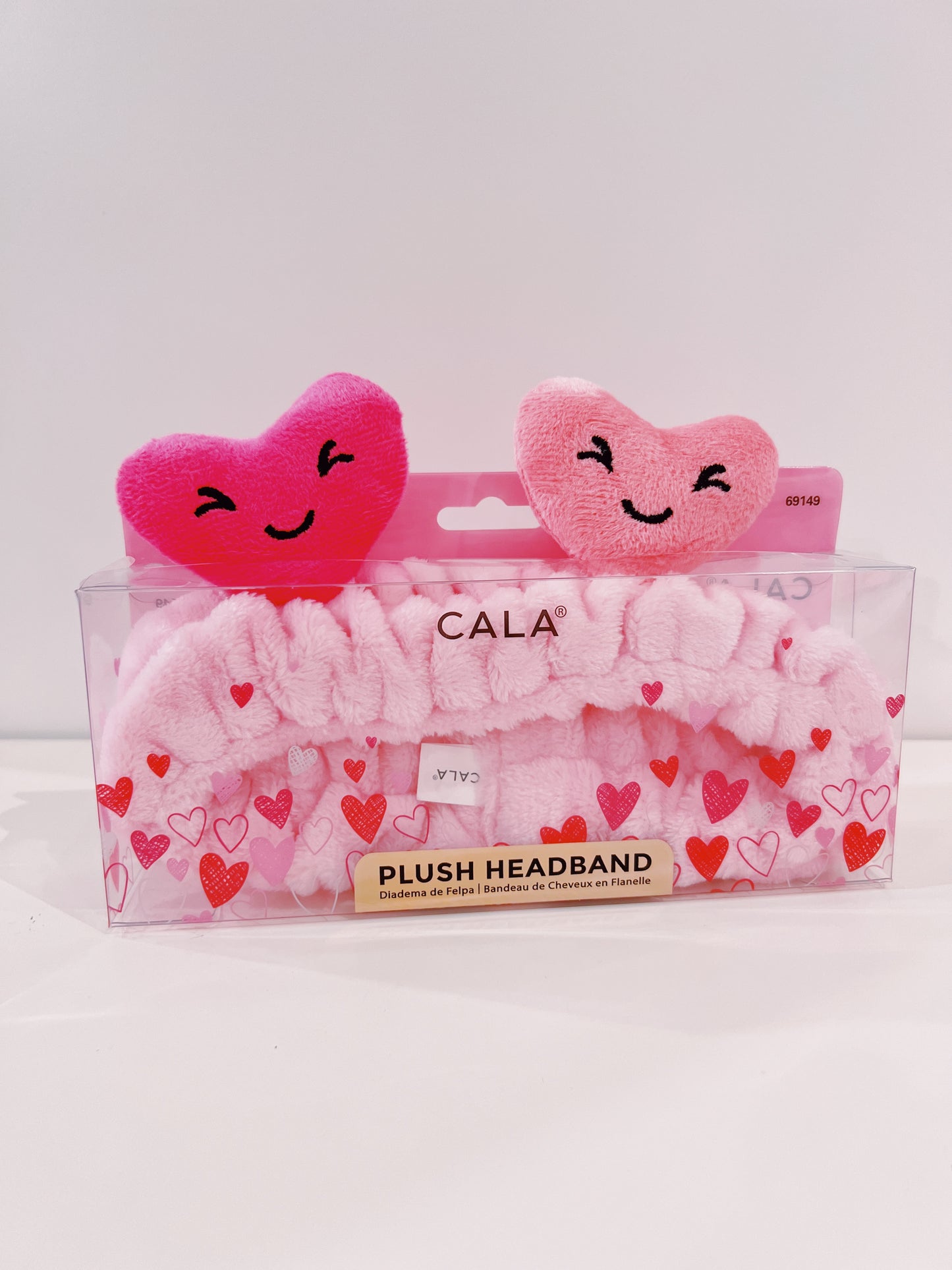 Cala Pink Heart Plush Headband