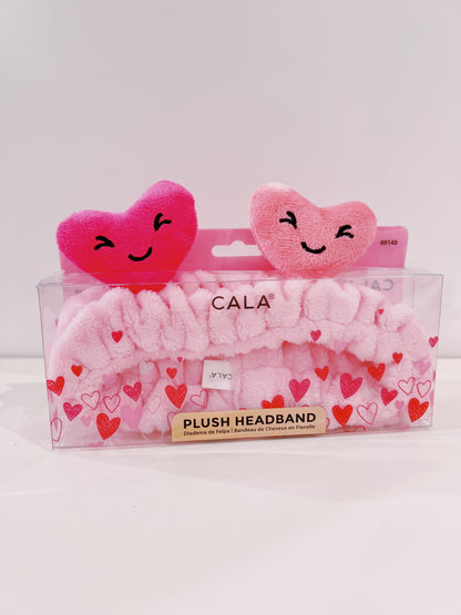 Cala Pink Heart Plush Headband