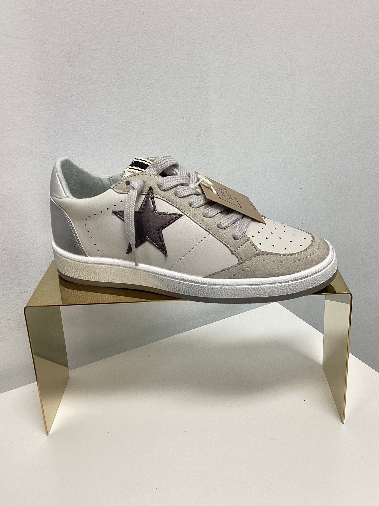 Shu Shop Grey Metallic Star Sneaker