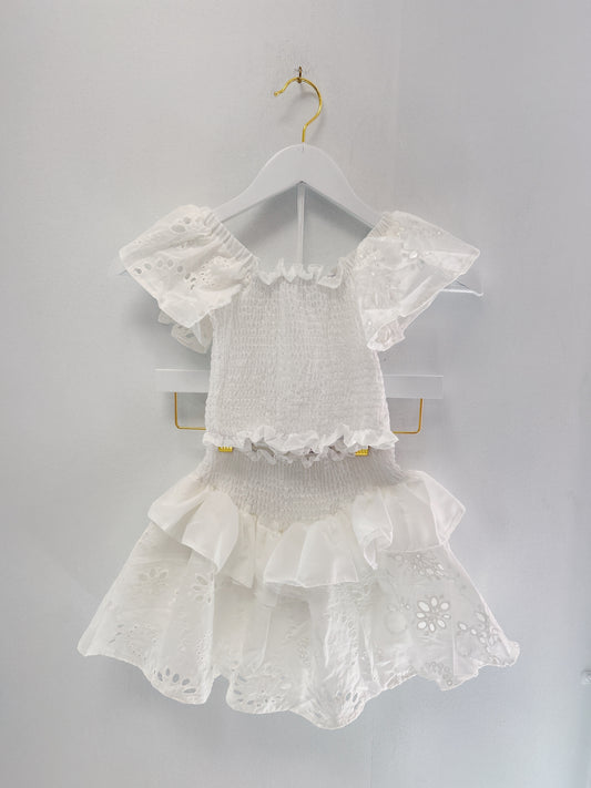 Tweenstyle White Eyelet Set