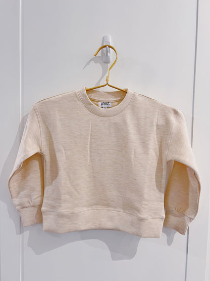 Pleat Sugar Cookie Darby Sweatshirt