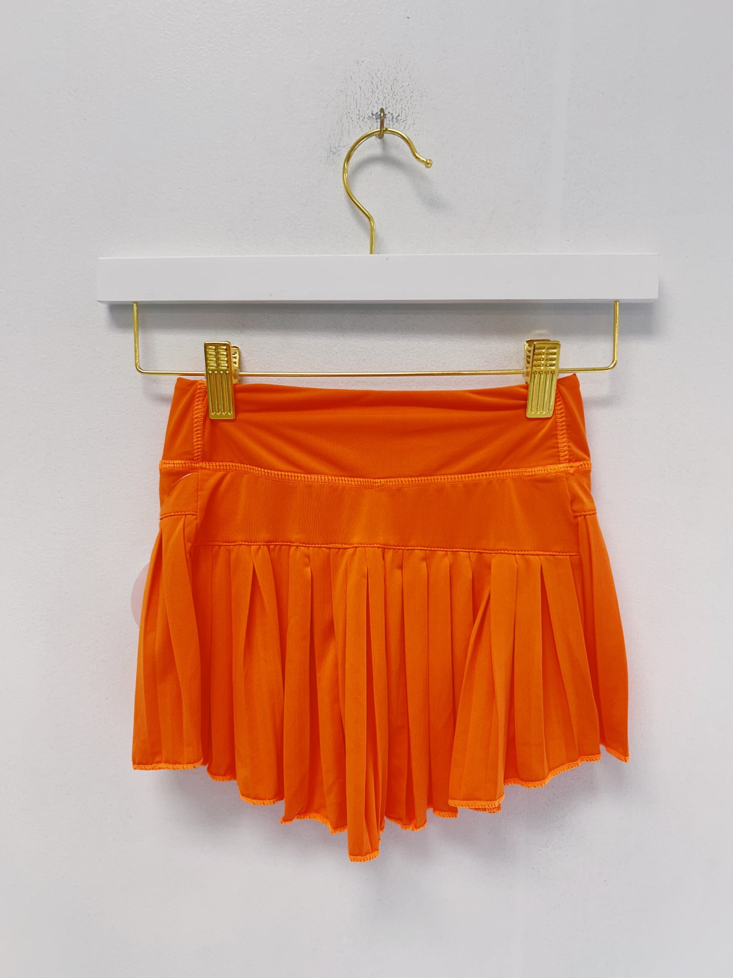 Azarhia Mini Pleated Skort- Orange
