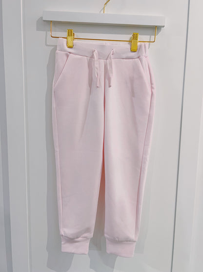 Pleat Light Pink Lana Joggers