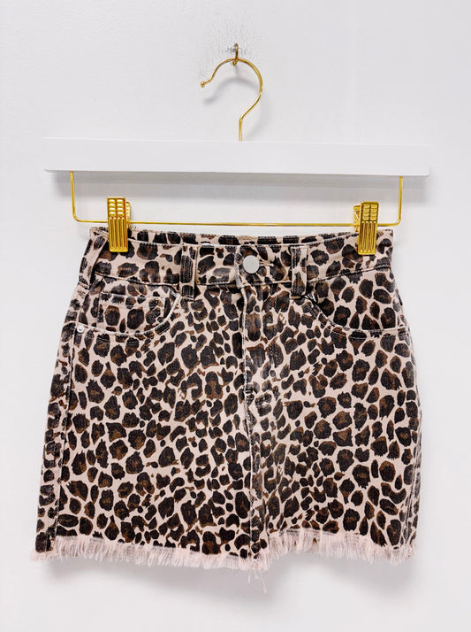 Vintage Havana Leopard Skort