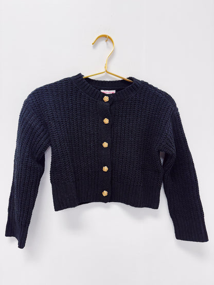 Design History Black L/S Cardigan