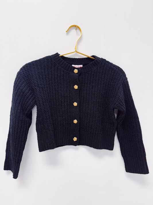 Design History Black L/S Cardigan