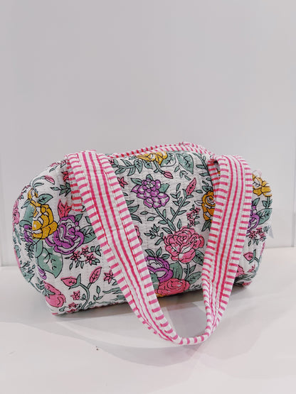 Mini Quilted Duffel Bag