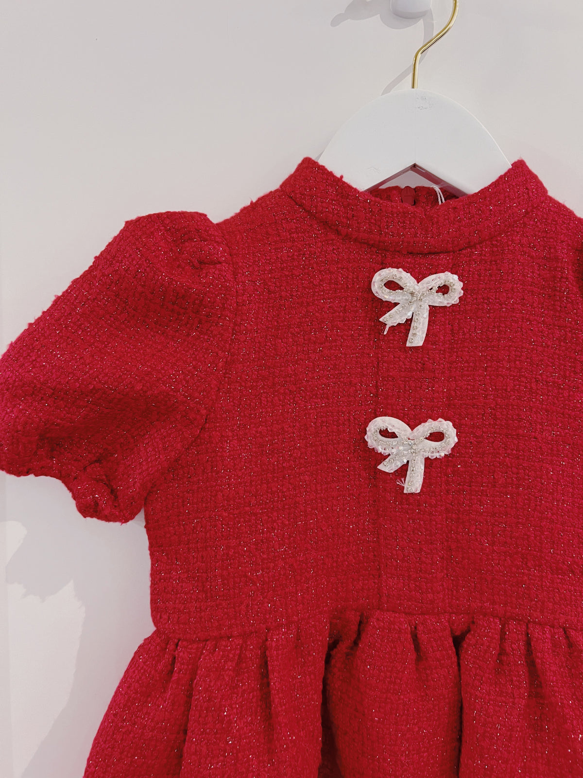 LuLu BeBe Red Tweed Dress