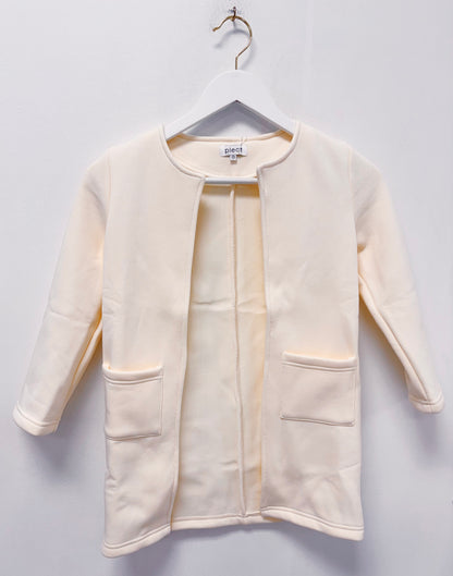 Pleat Cream Hadley Cardigan