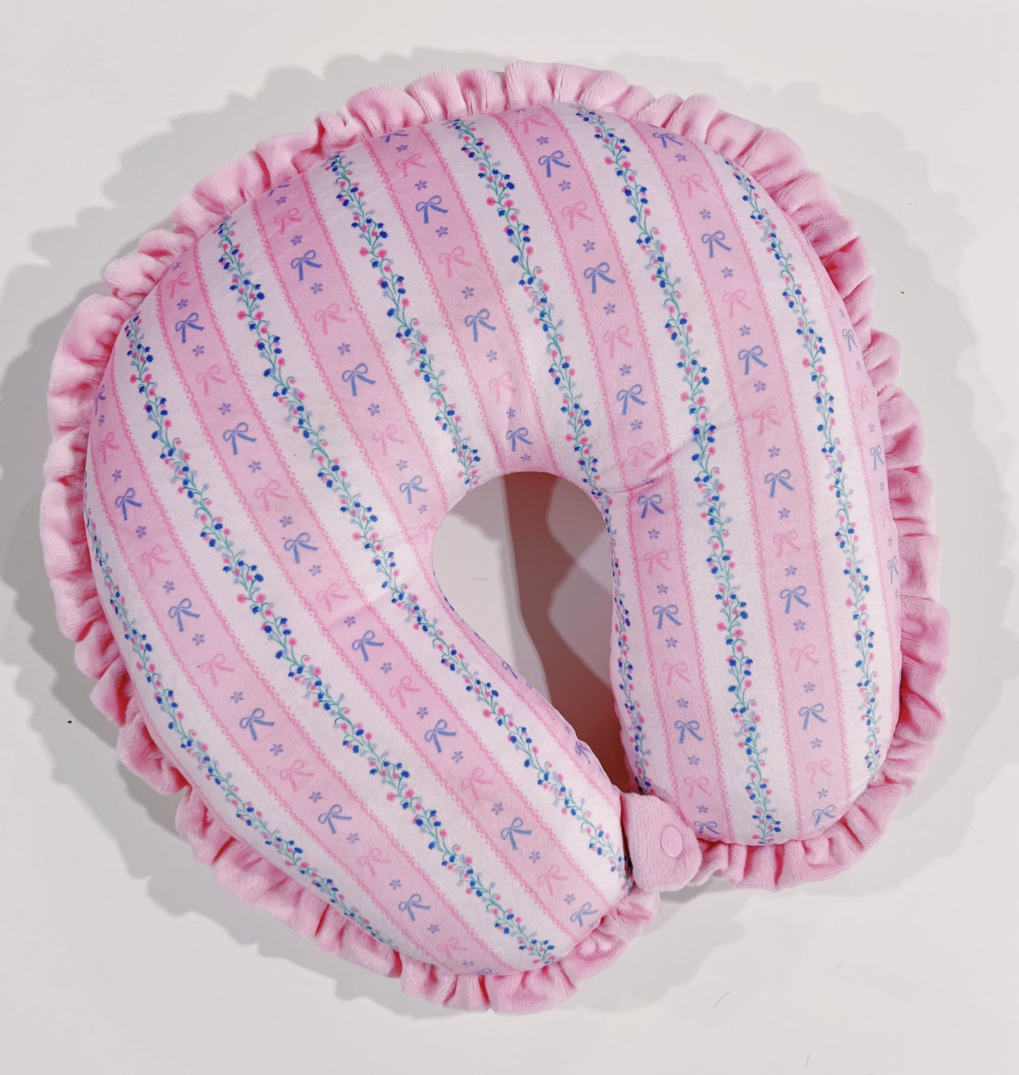 Floral Stripes Neck Pillow