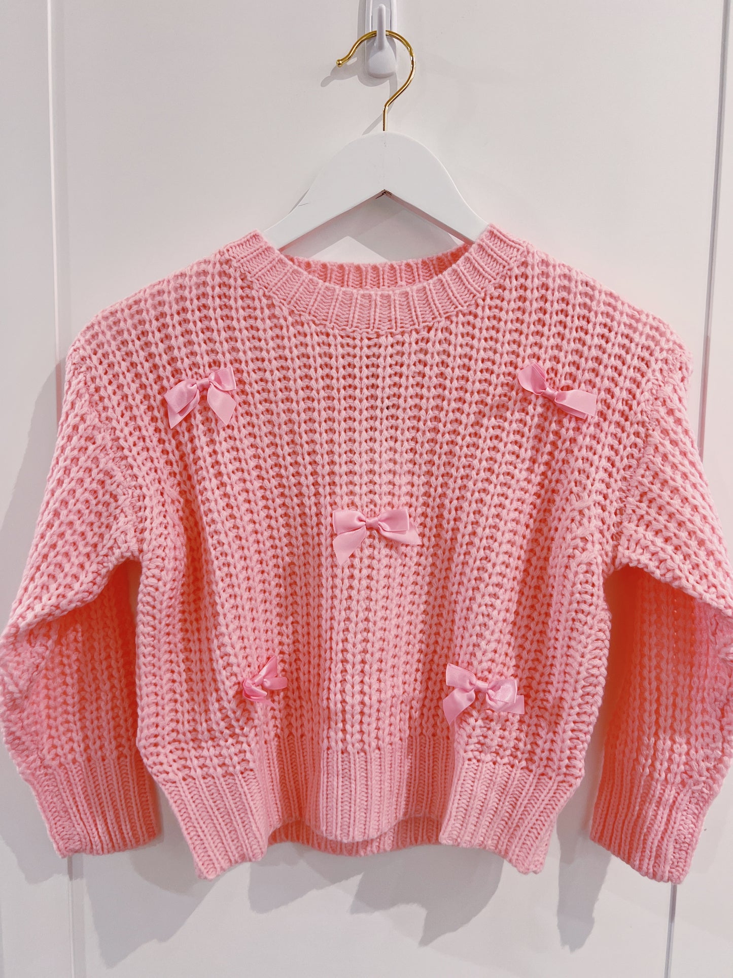 Hayden Light Pink Bow Sweater