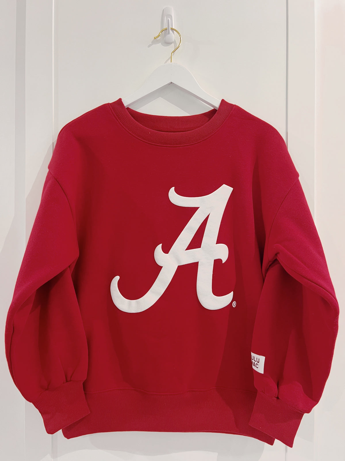 LuLu Mac Adult Crimson A Sweatshirt