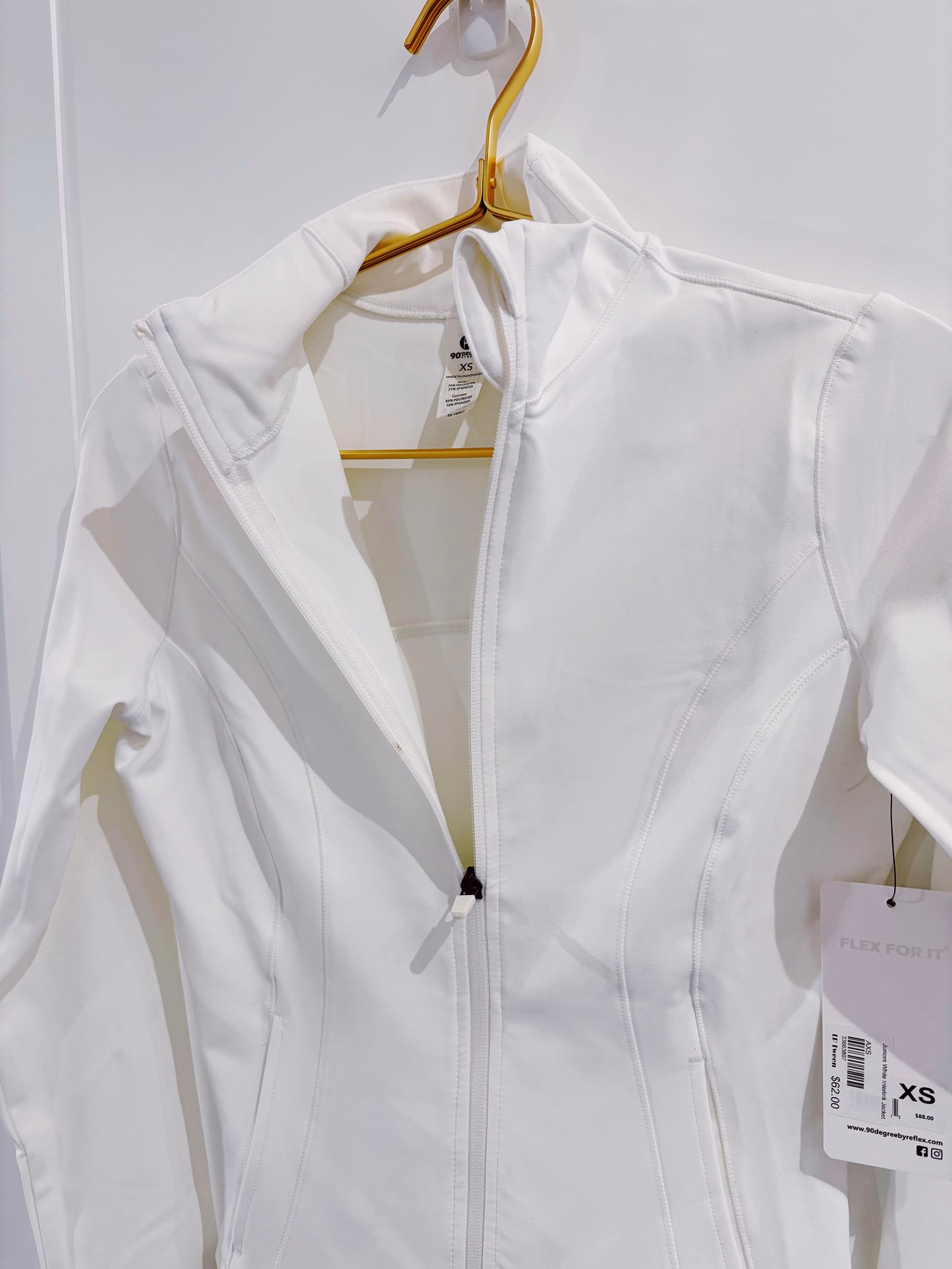 Juniors White Interlink Jacket
