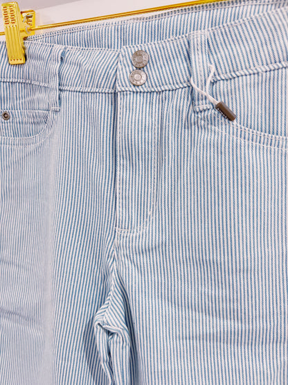 Tractr Stripe Wide Leg Trouser Jean