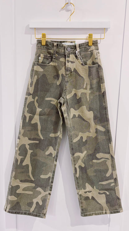 Kan Can Camo Wide Leg Jean