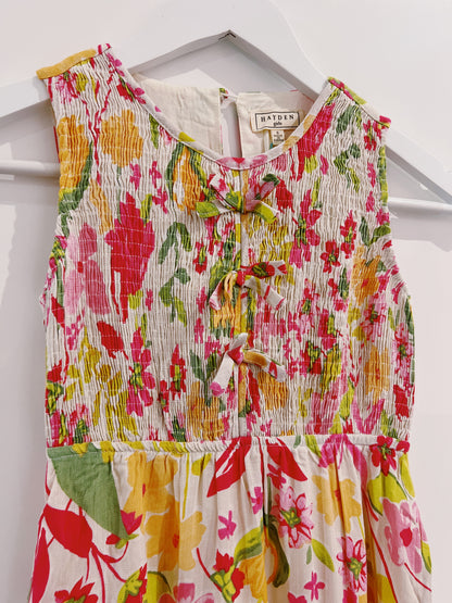 Hayden Pink Floral Print Bow Detail Dress