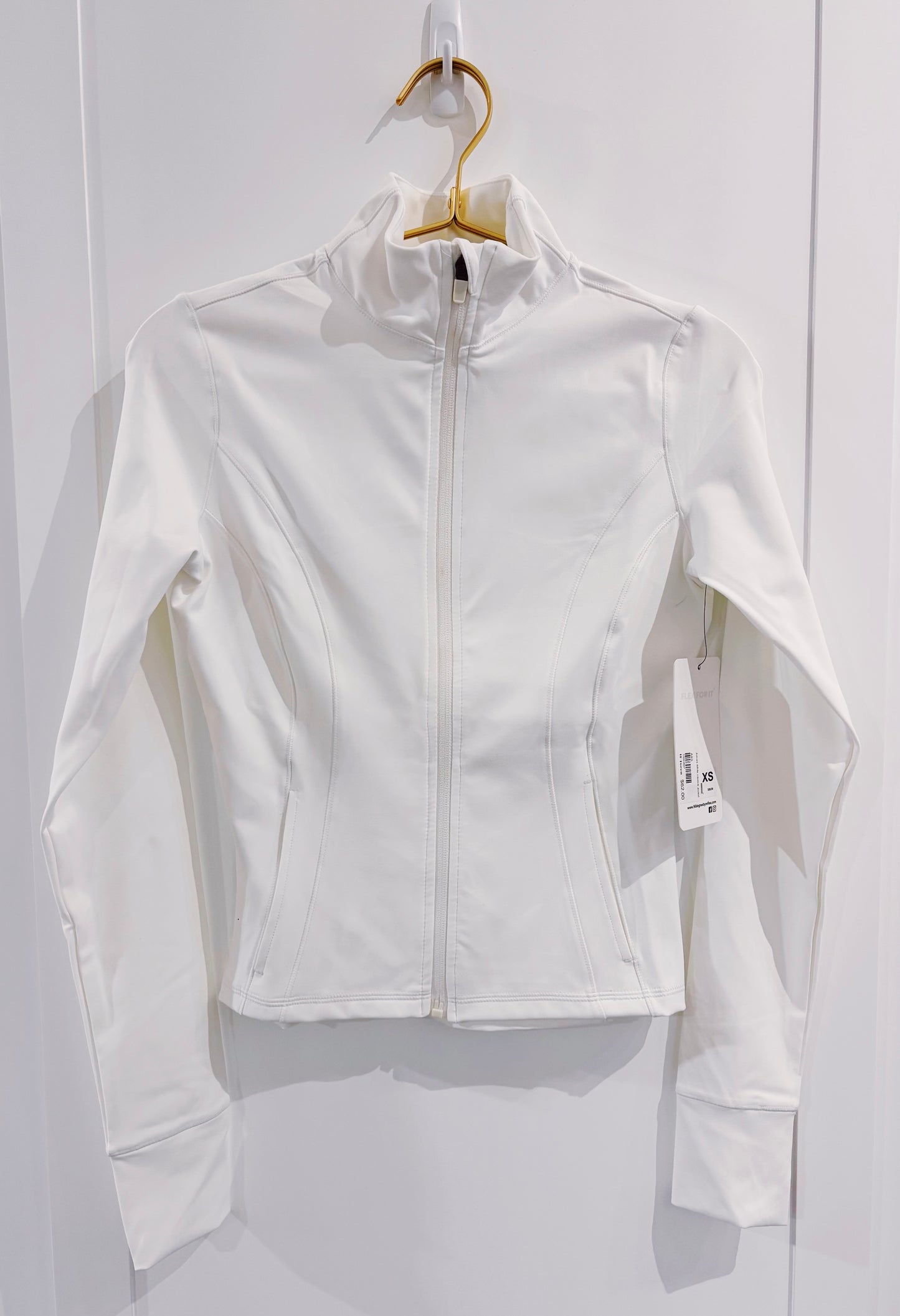 Juniors White Interlink Jacket