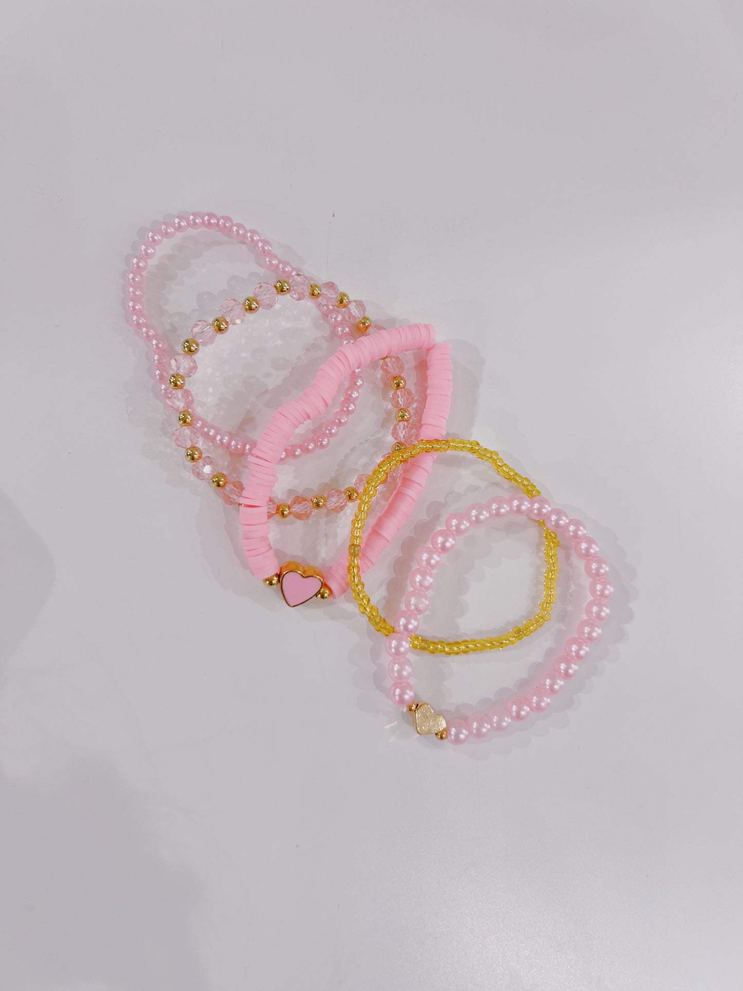 Light Pink Bracelet Stack