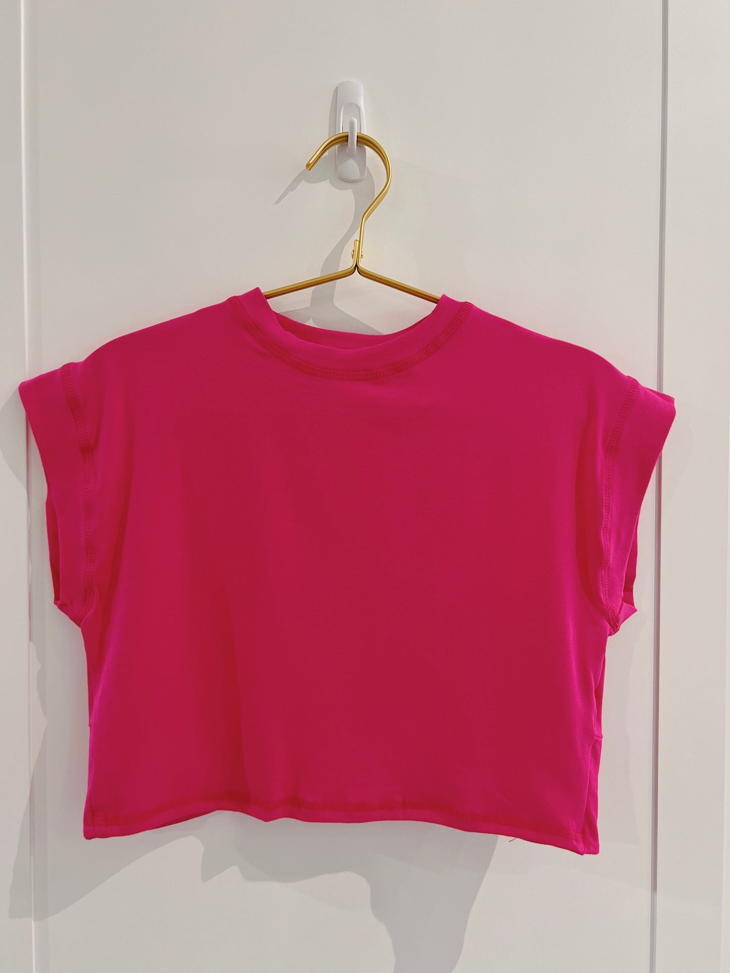 Open Back Top- Hot Pink