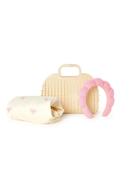 Bow Headband & Towel Wrap Set