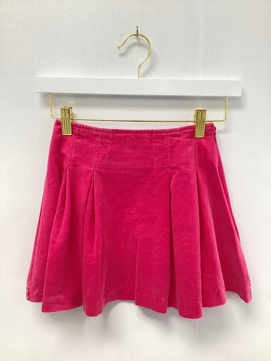 Sadie & Sage Hot Pink Corduroy Pleated Mini Skirt