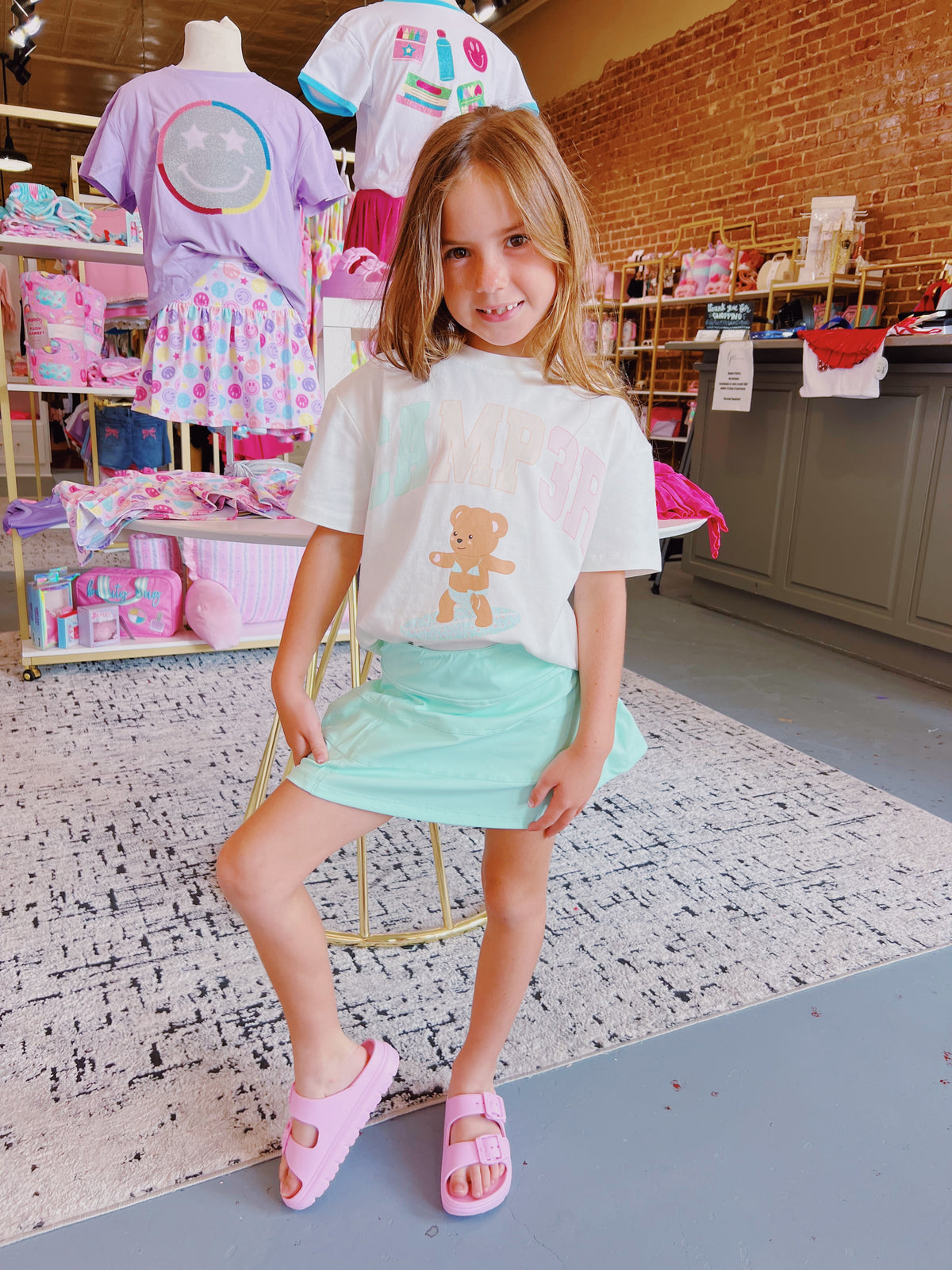 Cream Surfer Camp3r Tee