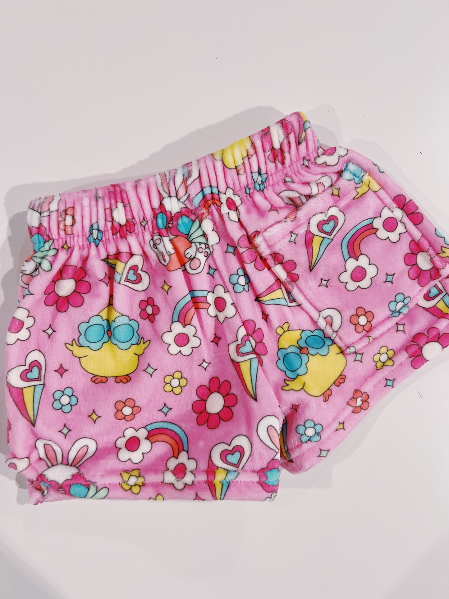 Flower Chicks Plush Shorts
