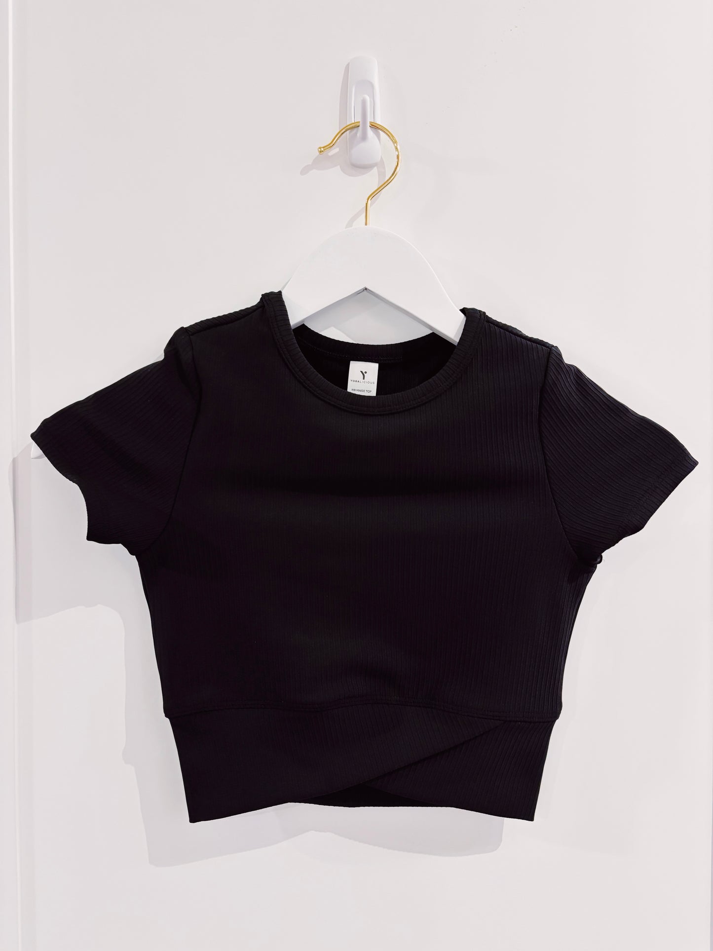 Black Flare S/S Crossover Legging Set