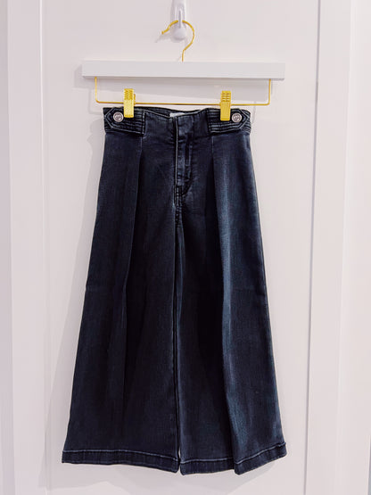 Mayoral Coal Wide Leg Denim Pants