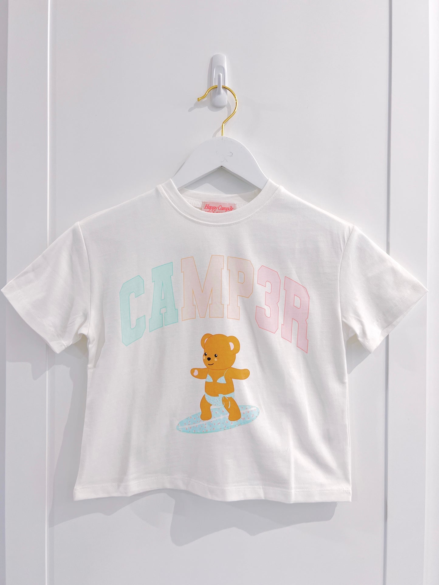 Cream Surfer Camp3r Tee