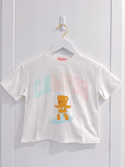 Cream Surfer Camp3r Tee