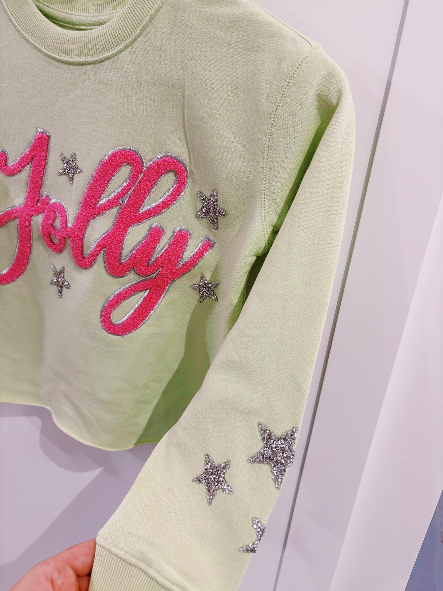 Paper Flower Jolly & Rhinestone Stars Sweatshirt