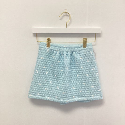 SET Proper Blue Floral Quilted Lacey Skirt