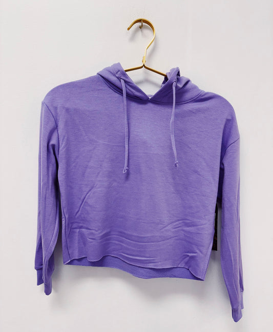 Violet Cloud Raw Edge Hoodie