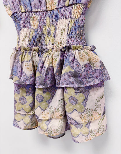 Pleat Purple Patch Harriett Dress