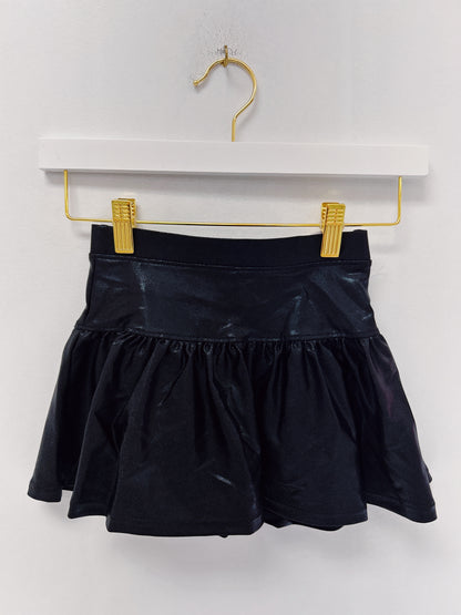 Azarhia Gathered Skort- Black Shimmer
