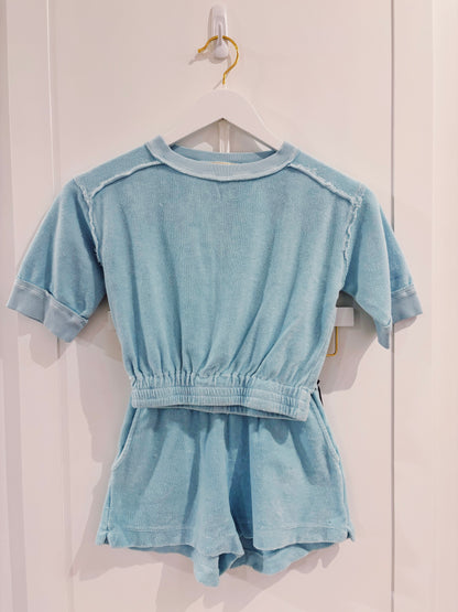 Tenly Pool Blue Short Set