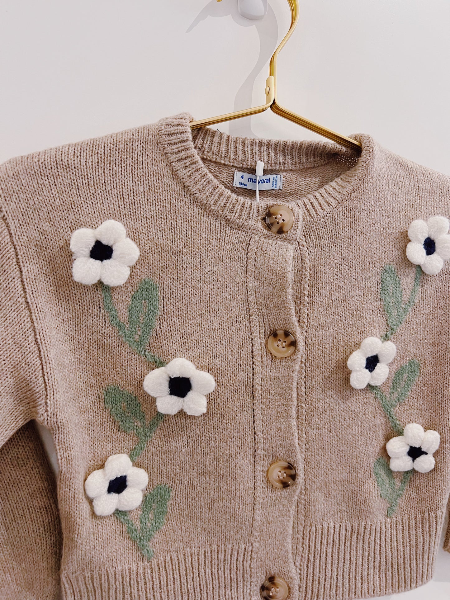 Mayoral Waffle Knit Cardigan