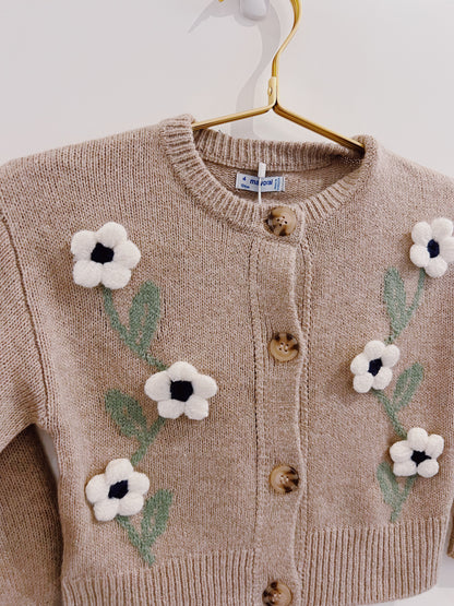 Mayoral Waffle Knit Cardigan