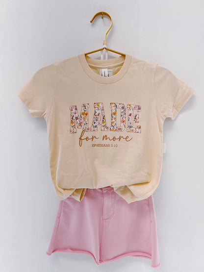 Cream Made for More Graphic Tee