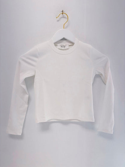 Sadie & Sage White Crewneck Top