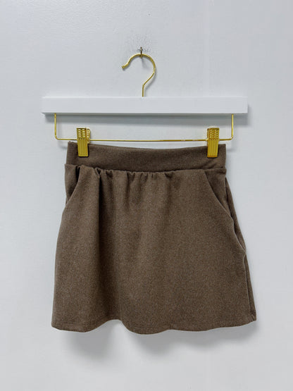 Good Girl Mocha Corduroy Skirt Set