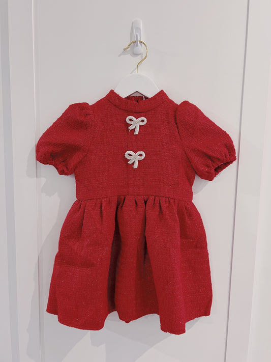 LuLu BeBe Red Tweed Dress