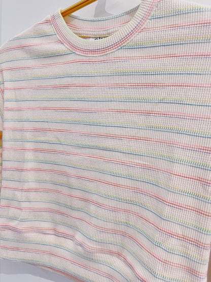 Pleat Rainbow Natalie Top
