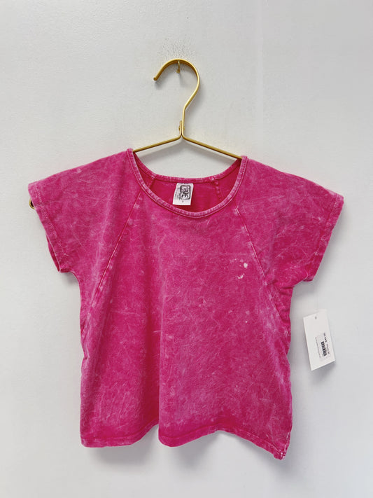 Erge Hot Pink Vintage Washed S/S Top