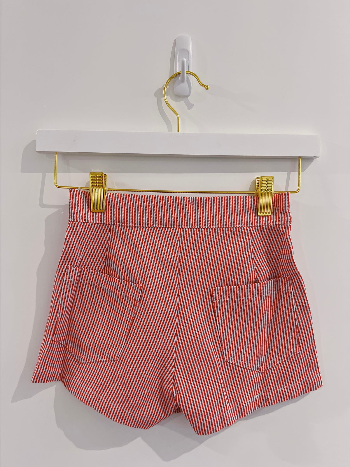 Red Stripe Wrap Skort
