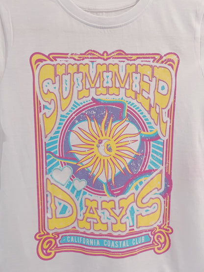 Paper Flower White Summer Days Tee