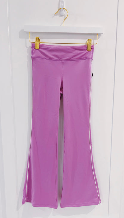 Pink Bloom Piped Flare S/S Legging Set