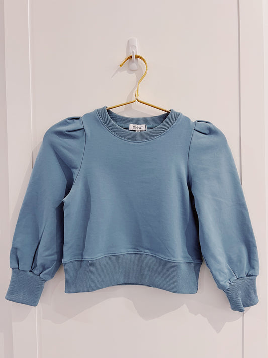 Pleat Chambray Jane Sweatshirt