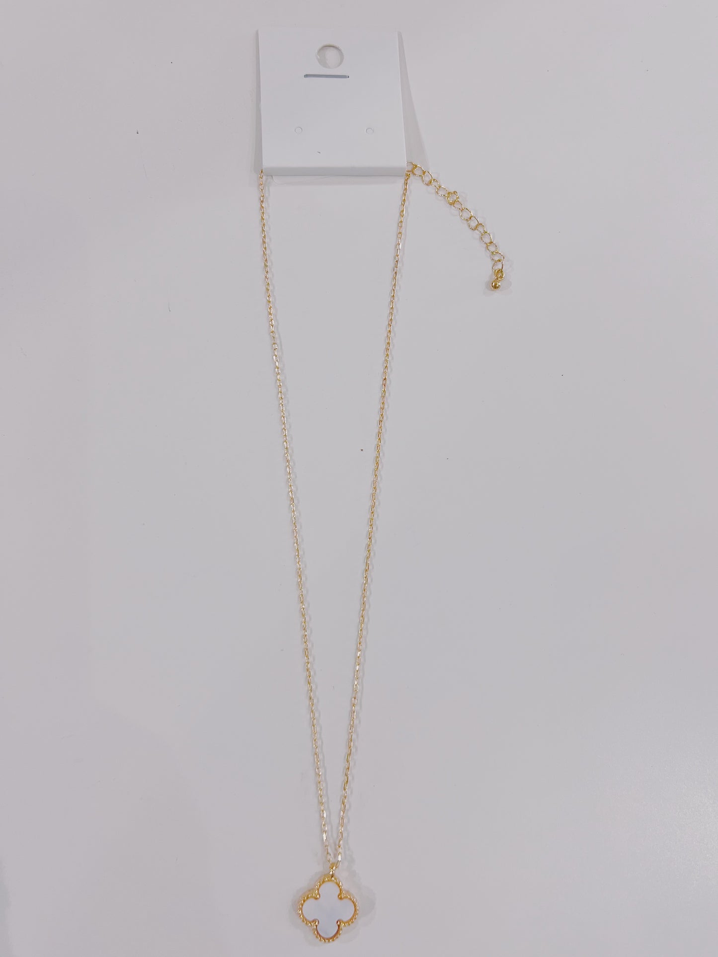 Single Clover Charm Necklace